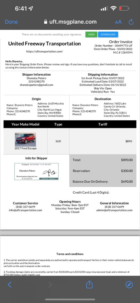 Photo by Shaneice Peters of United Freeway Transportation LLC - Large