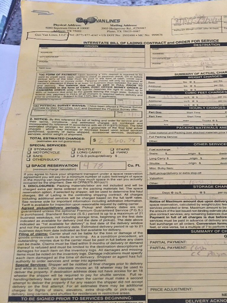 Second photo by Osmond Pipe of Geo Van Lines - Large