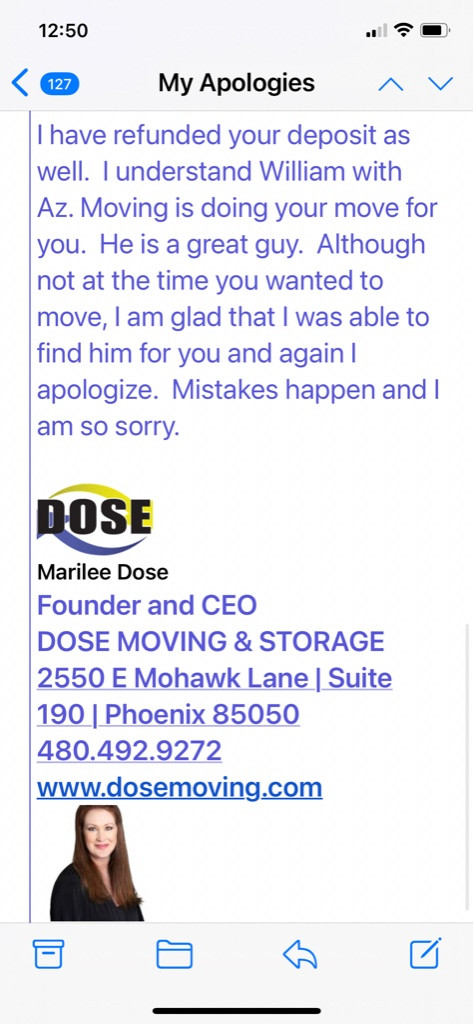 Second photo by Heather Allen of Dose Moving - Large