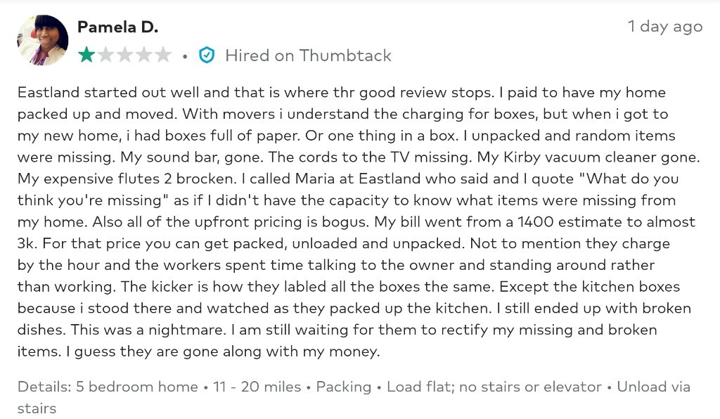 Photo by Pamela L Demory of Eastland Movers - Large