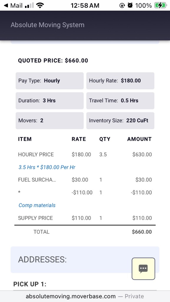 Photo by Renee Berthelette of Absolute Moving System - Large