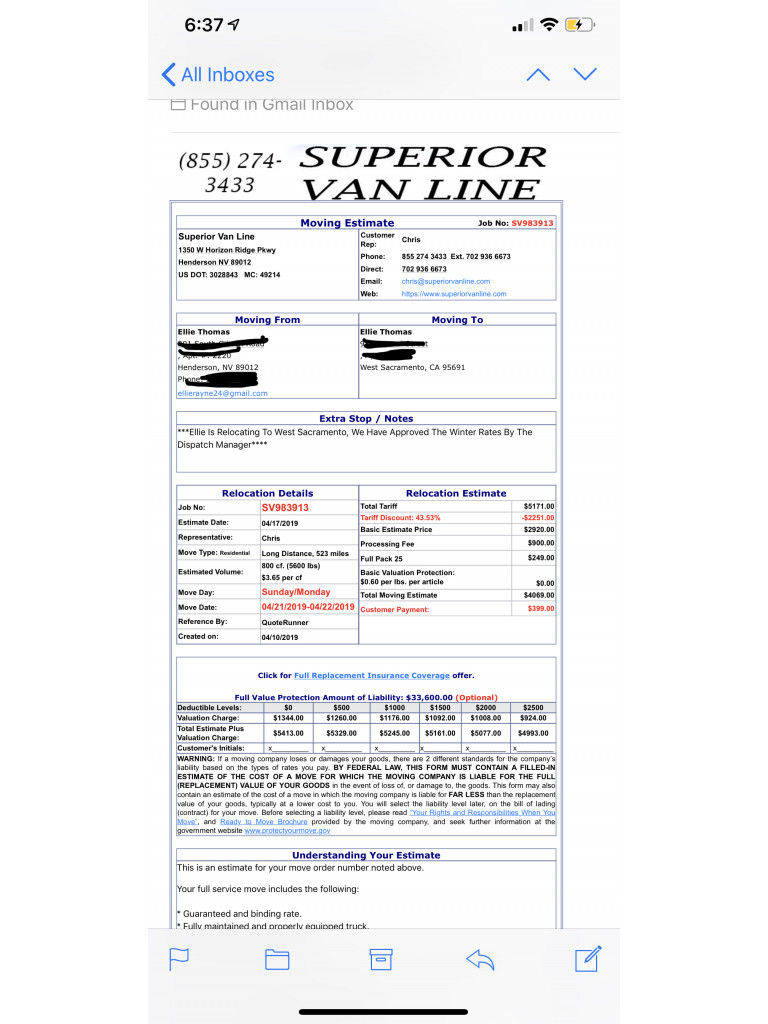 Second photo by Ellie Rayne of Superior Vanlines - Large