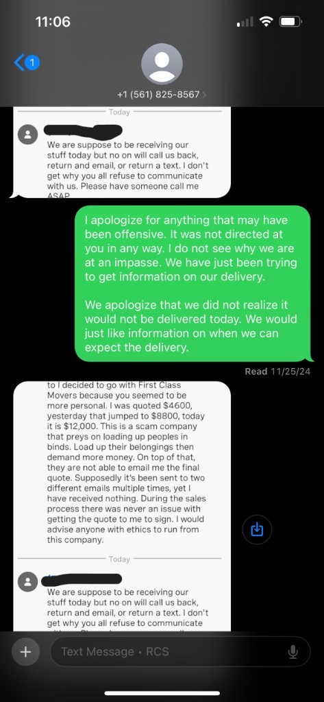 Second photo by Joshua Sasser of First Class Movers - Large