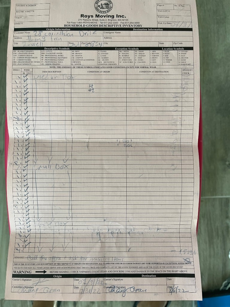 Second photo by Thang Tran of Roy's Moving Inc - Large