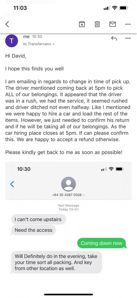 Photo by Teighan Rossiter of Transfer Vans - Large