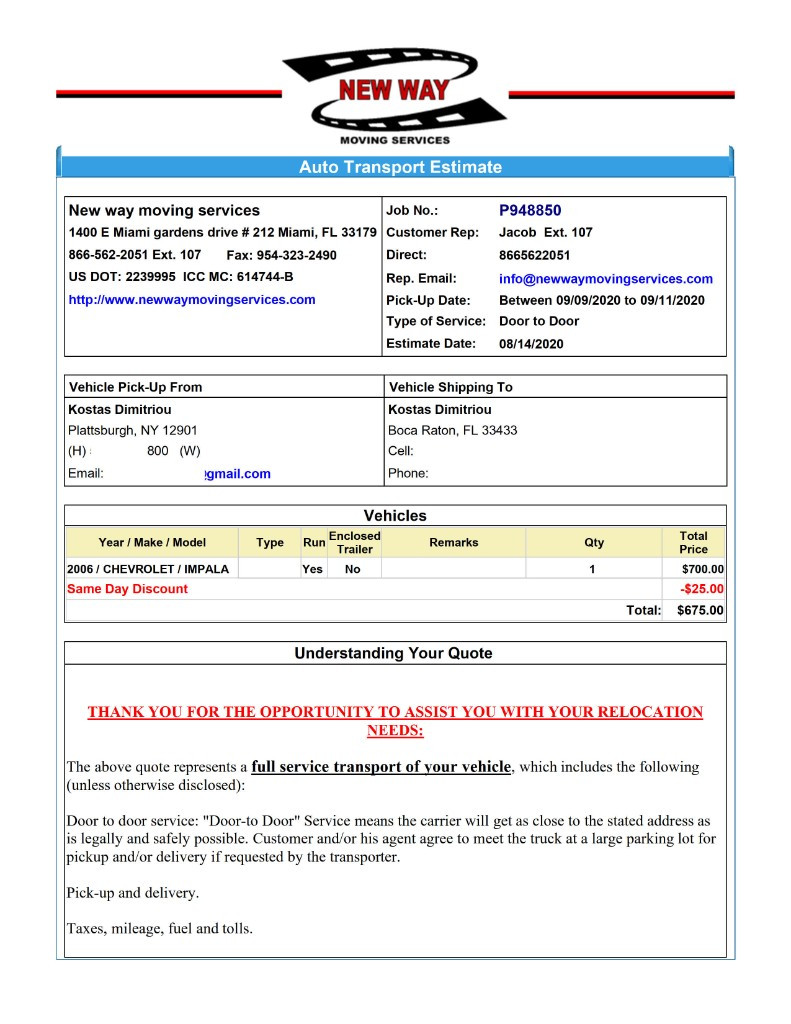 Photo by Kostas Dimitriou of New Way Moving Services - Large