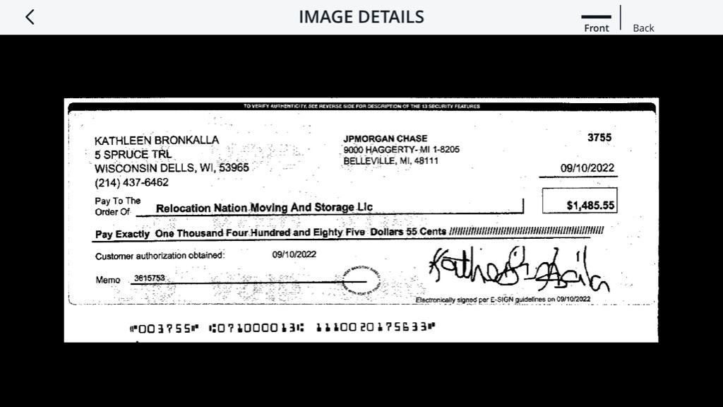 Photo by Kathleen Bronkalla of Relocation Nation Moving and Storage LLC - Large