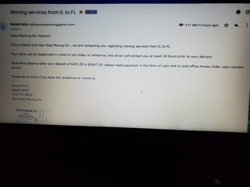 Second photo by Lashonda Spencer of American Plus Moving and Storage - Large