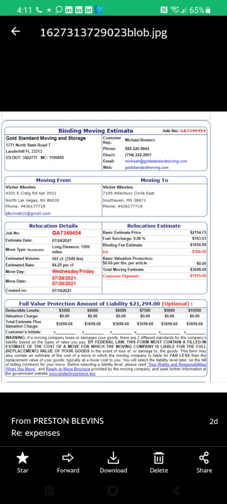 Photo by Victor Blevins of Gold Standard Moving and Storage LLC - Large