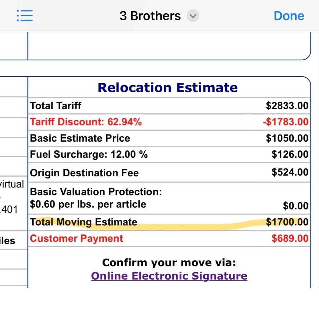 Photo by Sydney Doe of 3 Brothers Moving & Storage - Large