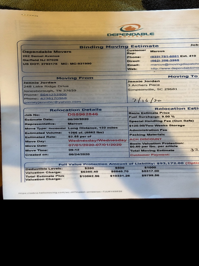 Second photo by Jennie Jordan of Purple Heart Moving Group - Large