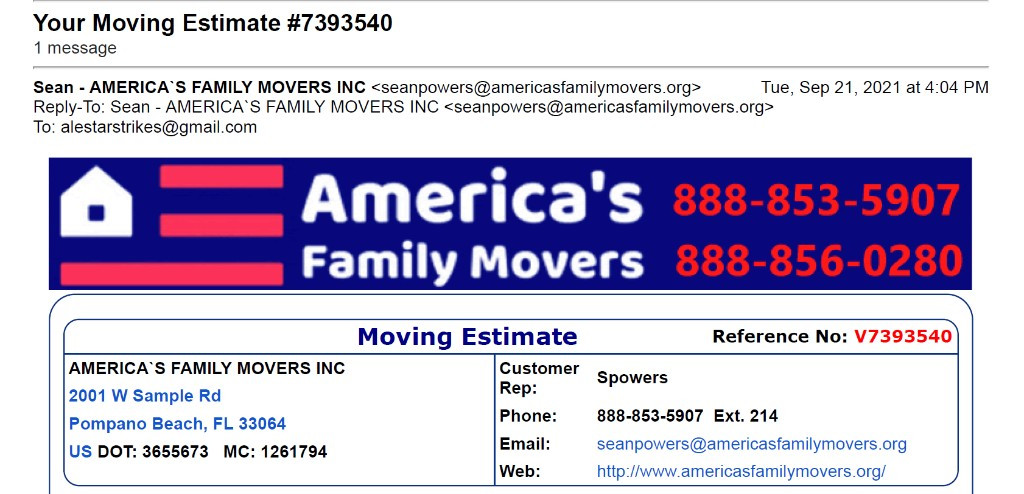Photo by Bronson Raja of Americas Family Movers Inc - Large