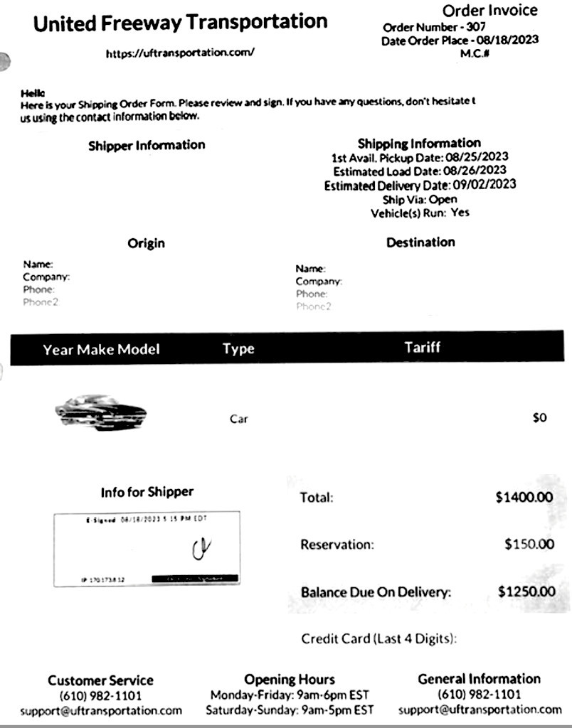 Photo by Evelin of United Freeway Transportation LLC - Large