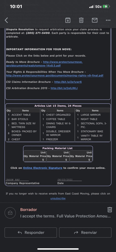 Photo by Ninoshka Cruz of East Coast Moving Inc - Large