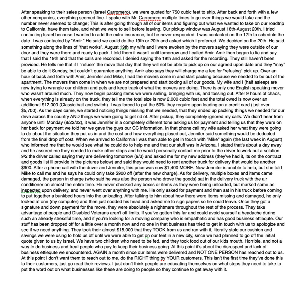 Photo by Kayla Anselmo of Moving Relocation Systems - Large