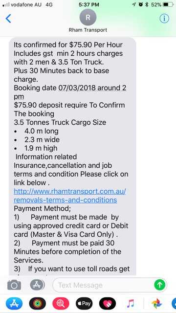 Photo by Mina of Rham Transport - Large