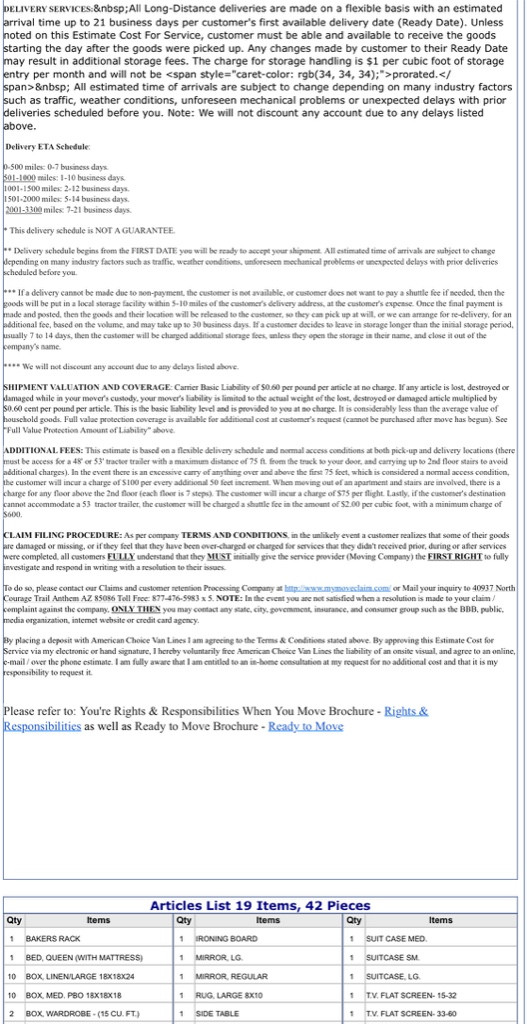 Photo by Ryan Fuller of American Choice Van Lines - Large