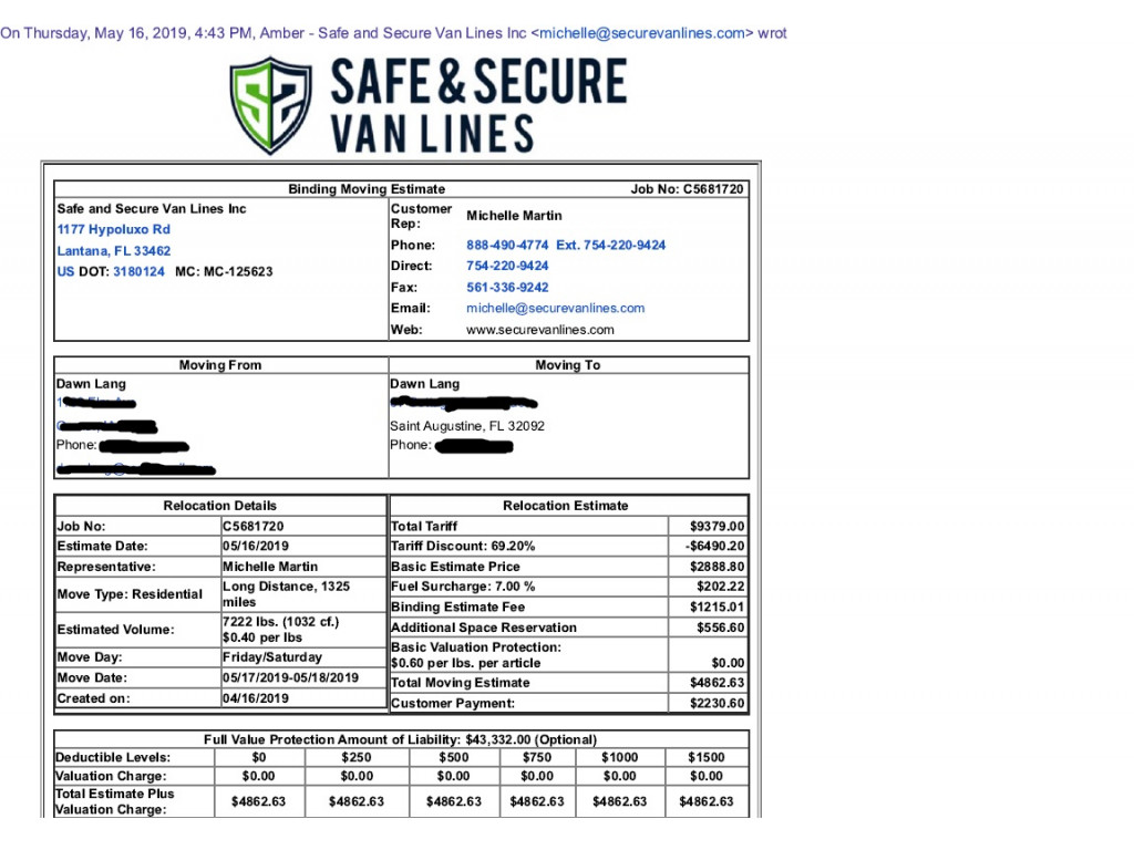 Photo by Jonathan Lang of Safe and Secure Van Lines - Large
