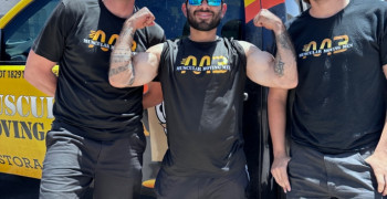 Thumbnail photo by Cathy Kay of Muscular Moving Men