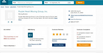 Second thumbnail photo by Darwin Dobson of Purple Heart Moving Group