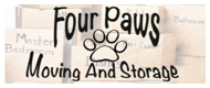 Four Paws Moving and Storage Logo