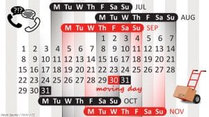 Find out how far in advance to book movers.
