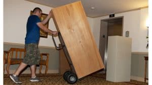 Moving equipment on Moving day