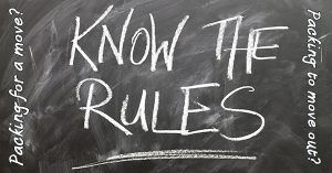 There are several crucial packing rules to follow when moving house.