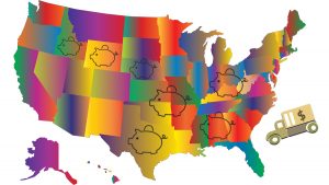 A list of the chepest states to move to in the US.