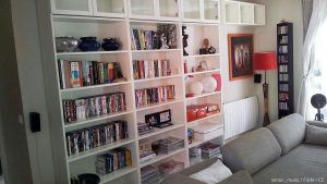 Moving a large and heavy bookcase is quite a challenge.