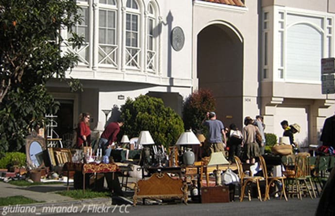 Holding a garage sale